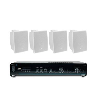 Imagem de Kit Amplificador Slim 2500 G5 Frahm + 4 Caixas C521