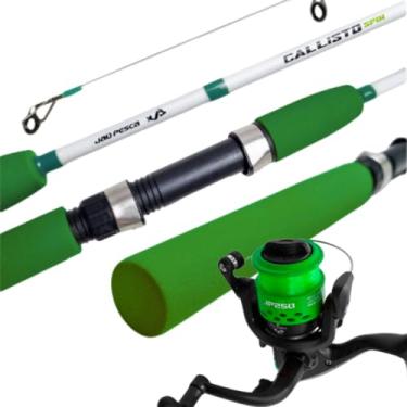 Imagem de JP Callisto Kit com 4 Varas de Pesca 10-20 lb + 4 Molinetes JP250, Fibra de Vidro, 2 Partes, Relação 5.1:1