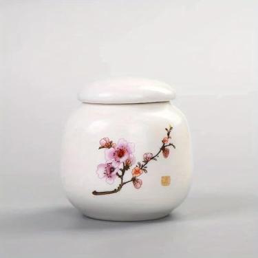 Imagem de Mini organizador de chá de cerâmica Tieguanyin, tanque de armazenamento de chá, portátil, selado, recipiente de café, tanques de armazenamento doméstico (A)