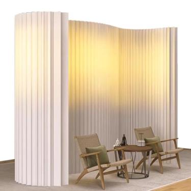 Imagem de Room divider Tela de papel divisória portátil, área de lazer de escritório, loja de roupas, salão de beleza, partição temporária(3X2.4M/9.8X7.8FT)
