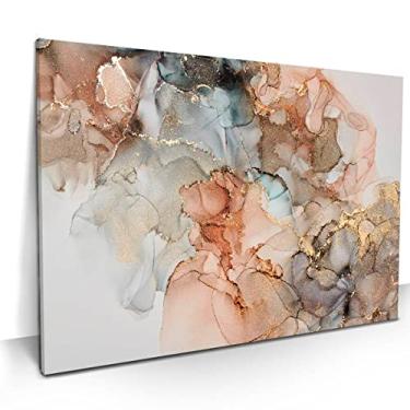 Imagem de Quadro Grande Para Sala Quarto Decorativo Abstrato Elegante Luxo Moderno Escritório Horizontal (90x60 cm)