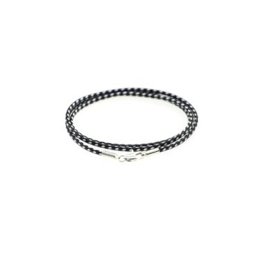 Imagem de Colar de couro trançado de 40 cm, corrente de corda de cera para homens e mulheres, 2 mm de largura, 50 CM, Metal, Sem Pedra Preciosa