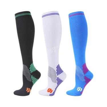Imagem de Meias De Compressão Para Homens E Mulheres 20-30 Mmhg Para Corrida Cic