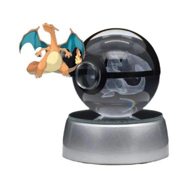 Imagem de Base De Luz LED Pikachu Gengar Mew Mewtwo Bola De Cristal 3D Luz Notur