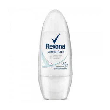 Imagem de Desodorante Roll-On Sem Perfume 50ml Rexona Pele Sensível Antitranspirante 72h Unissex