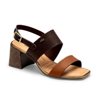 Imagem de Sandália Dakota Salto Bloco - Feminino - Marrom - 36, Marrom, 36, Femi