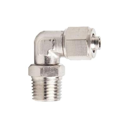 Imagem de ROUPWKWO PL Conector rápido pneumático de aperto rápido tubo de mangueira PU 4 6 8 10 12 mm 360 graus rotativo L cotovelo rosca externa 1/8 1/4 3/8 1/2 (PL12-04)