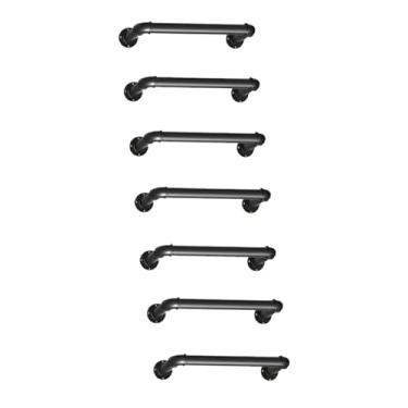 Imagem de Escada de metal montada na parede – Sótão resistente, escada de saída do poço da janela do porão, trailer, loft, dormitório – altura ajustável para uso doméstico e comercial (preto, escada de 7