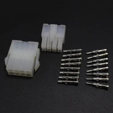 Imagem de 5 conjuntos 5557 5559 8P kit conector elétrico terminal de fiação 4,2 mm 2x4P macho conector fêmea para carro