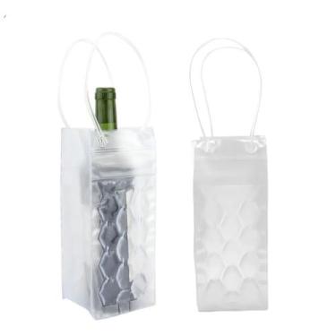 Imagem de Sacola Térmica Wine Bag para Garrafa em PVC e Gel Congelante - Moment