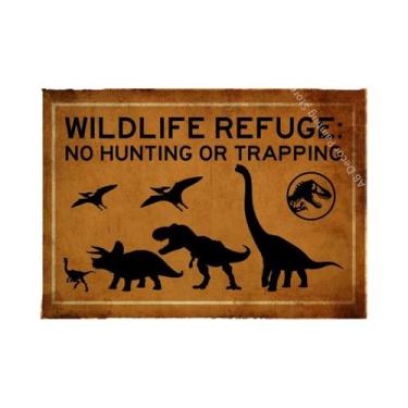 Imagem de Placa De Advertência Vintage De Dinossauro, Pôster Retrô, Arte Estétic
