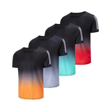 Imagem de Camiseta Masculina De Secagem Rápida Com Gola Redonda E Manga Curta Co