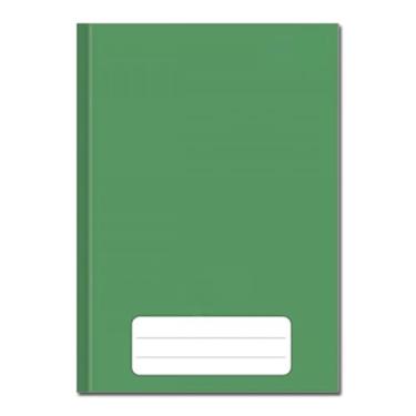 Imagem de Caderno Brochura 48 Folhas Escolar Verde Capa Dura Costurado para Uso Diário