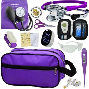 Imagem de Kit Enfermagem Aparelho Pressão Esteto Frete Grátis Promocao - Love Sa