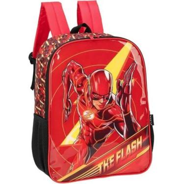 Imagem de Mochila Escolar para Meninos de Costas Flash Reforçada Resistente Bolsos para Garrafinhas - Flash - Luxcel