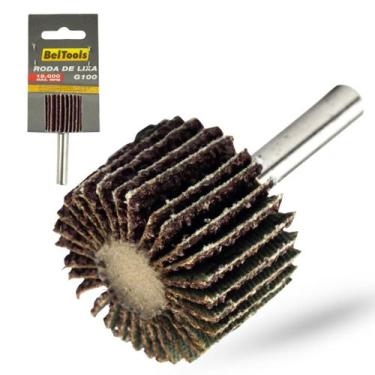 Imagem de Roda De Lixa 40x20mm G100 c/ Haste 1/4 Beltools