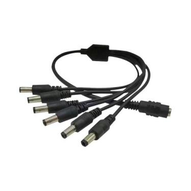 Imagem de Cabo Divisor De Energia DC 5.5x2.1mm 1 Para 2 3 4 5 6 8 Vias Adaptador