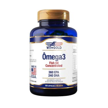 Imagem de Omega 3 Fish Oil 1.000mg Vitgold 100 Cápsulas-Unissex