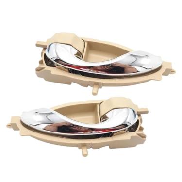 Imagem de Compatível com toyota vios yaris 2013-2022 P-Premium-1 par bege com chapeamento dianteiro esquerdo e direito interior maçaneta da porta