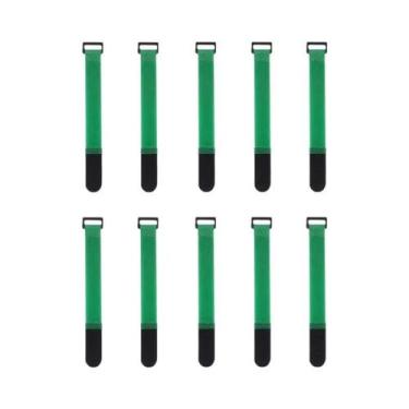 Imagem de Fita Mágica De Nylon Reutilizável 10 Peças, Fitas De Gancho E Laço Aut