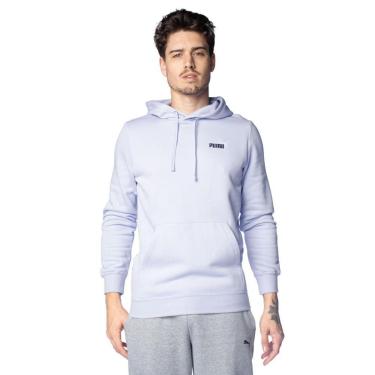 Imagem de Moletom Masculino Puma Capuz Estampa Logo Azul Claro-Masculino