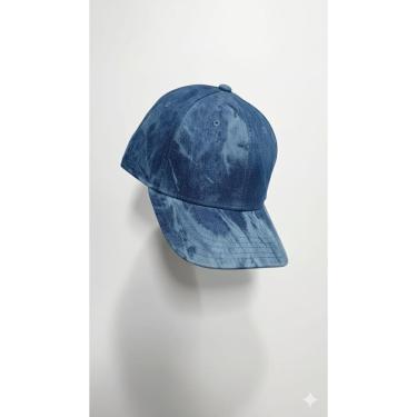 Imagem de Boné Jeans Liso Básico Aba Curva Ajustável Algodão Unissex-Unissex