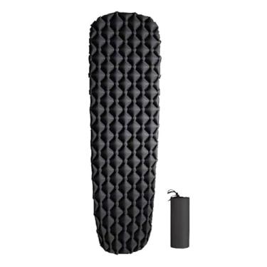 Imagem de Colchão Inflável Ultra Leve | Tapete de Dormir Impermeável para Camping e Relaxamento(preto)