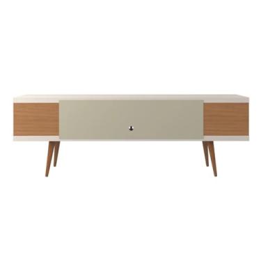 Imagem de Rack para TV até 75” Utopia 180 cm Off-White Gloss e Natural