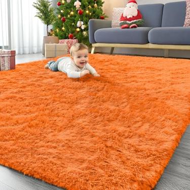 Imagem de OLANLY Tapetes de área grande laváveis na máquina de 20 x 25 cm para sala de estar, quarto, tapete felpudo macio e fofo, tapete de piso interno para crianças, meninas e meninos, dormitórios, berçário