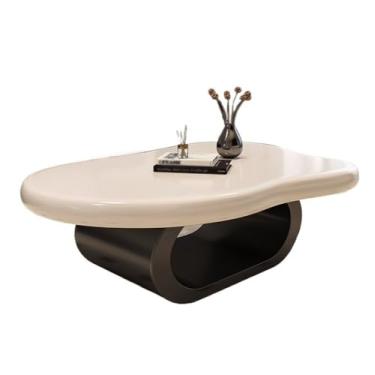 Imagem de Mesa de centro minimalista em forma de nuvem, mesa pequena criativa moderna para sala de estar e pequenos espaços mesa lateral (120 cm)