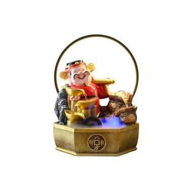 Imagem de Fonte de mesa para relaxamento de Feng Shui para ambientes internos de casa e escritório, decoração de casa