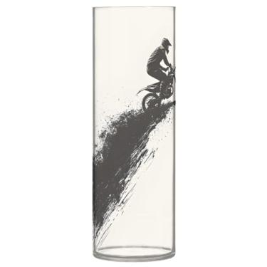 Imagem de Qilmy Vaso de motociclista para flores, vaso de belas artes, decoração de casa para escritório, sala de jantar, sala de estar, casamento285