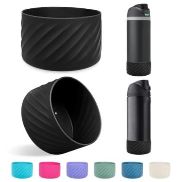 Imagem de 2 peças de manga de base de silicone para garrafa de água Owala FreeSip Twist and Flip protetor de silicone para garrafa Owala Acessórios de garrafa de água livre de BPA
