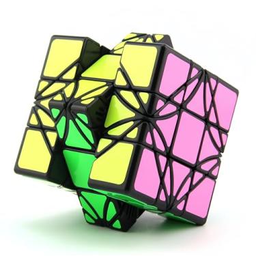 Imagem de HGACUEYD Cubo de velocidade 3x3 preto com torção super-canto, puzzle especial para crianças, adequado para uso educativo, alívio criativo do stress e brinquedos para bebés