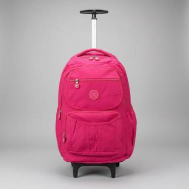 Imagem de Mochila De Rodinha Juvenil Escolar Feminino Masculino Haste de Alumini