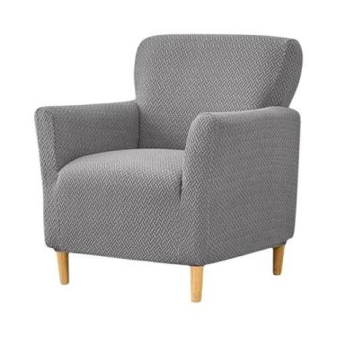 Imagem de Capa Elástica De Sofá Club Em Jacquard De Spandex Para Poltrona Indivi