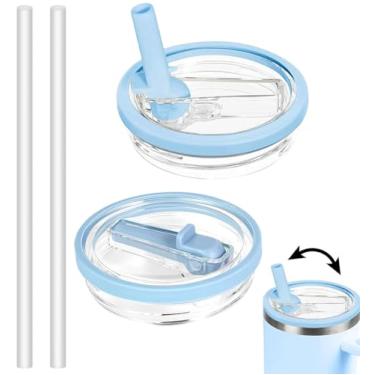 Imagem de Bagtopia Tampa de copo de substituição de 1,134 g compatível com Stanley Quencher, tampas de canudo à prova de vazamento, capa superior à prova de derramamento compatível com acessórios Stanley Cup