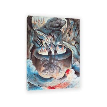 Imagem de Zeichn8u Ilustração para a divina comédia de Dante William Blake arte de parede em tela famosa reprodução de pintura a óleo decoração de casa William Blake pôster elegante decoração de parede para