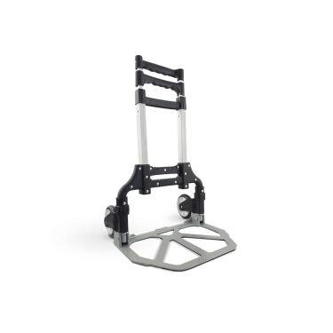 Imagem de Carrinho de Carga em Alumínio Puxador Ergonômico Rodas Emborrachadas Compacto Suporta 60 KG