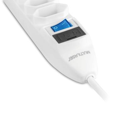 Imagem de Filtro De Linha Com 5 Tomadas Branco Wi300