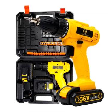 Imagem de Parafusadeira E Furadeira 2em1 36v Torque Ajustável Recarregável