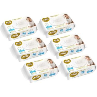Imagem de Kit C6 Toalhas Umedecidas Love e Care Premium C96  Mili - Mili Sa