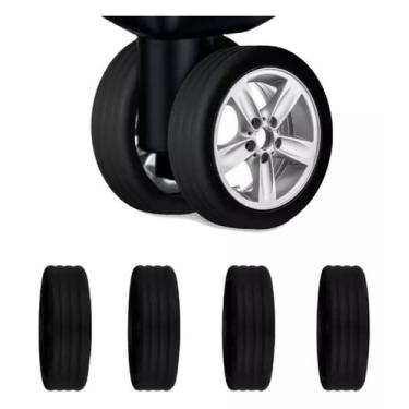 Imagem de Kit C/02 Capas Protetor Silicone Para Rodas Mala Maleta Bagagem - Ralp