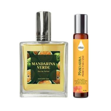 Imagem de Perfume Mandarina Verde Homem 50Ml + Óleo Essencial 10Ml - Essência Do