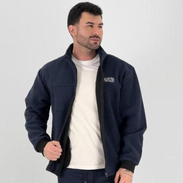 Imagem de Blusa Red Nose Aberta em Soft Masculina, G, Marinho