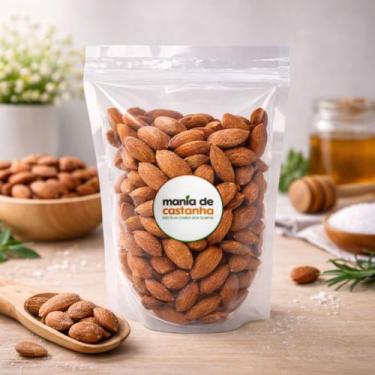 Imagem de Amêndoas Torradas e Salgadas 1kg - Mania De Castanha