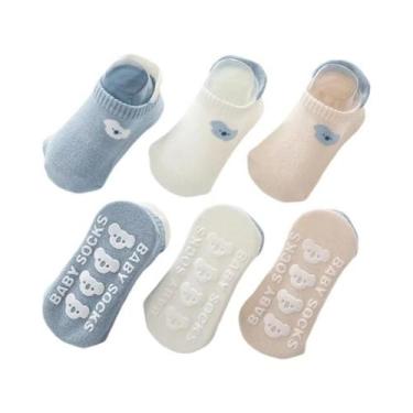 Imagem de Meias Antiderrapantes De Verão Para Bebês, Conjunto De 3 Pares, Design