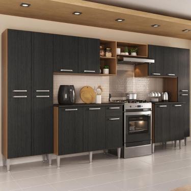 Imagem de Armário Cozinha Modulada Completa 329,5cm Pequim Top Multimóveis MP3754