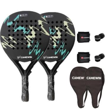 Imagem de Raquetes de praia CAMEWIN Carbon Fiber 2 PCS com acessórios