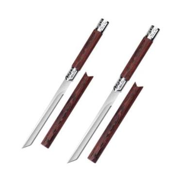 Imagem de Faca De Cozinha Pequena, Reta, De Aço Inoxidável, Afiada, Portátil, Ti